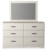 Stelsie King Panel Bed, Dresser, Mirror and Nightstand